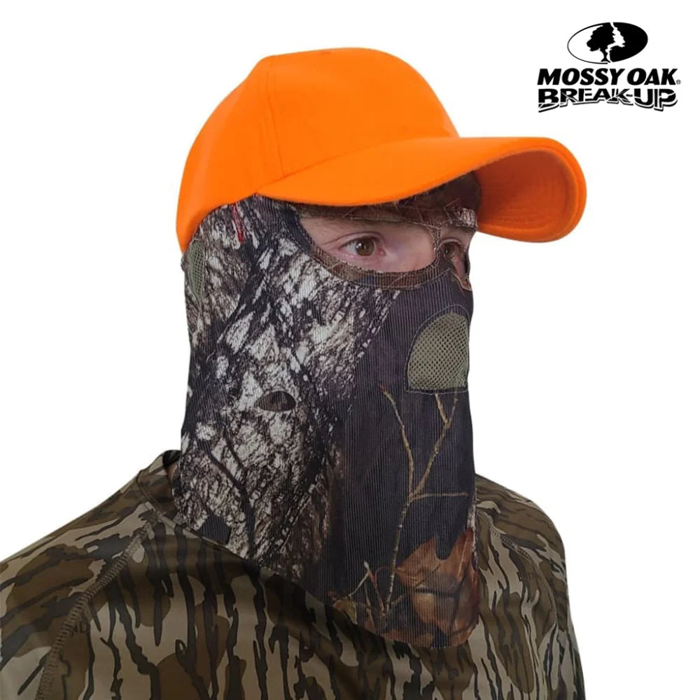 One Size Fits Most SM-XL (Hat size 6 to 8, 54-63cm) Adjustable Velcro Closure Premium Camo Hats w/a Built-in Face MaskQuikCamoThe Fowl Depot2-in-1 FRONT Face Mask and Camo Hat for Duck Hunting