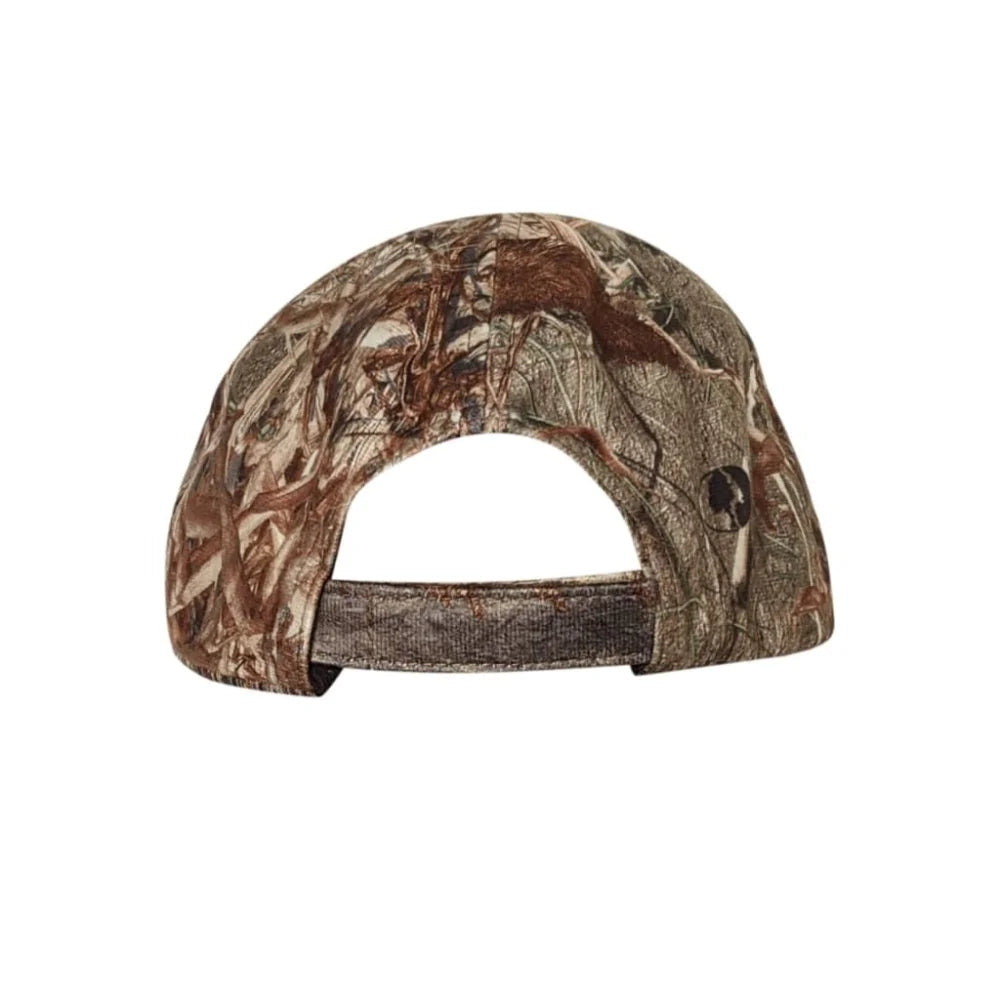 One Size Fits Most SM-XL (Hat size 6 to 8, 54-63cm) Adjustable Velcro Closure Premium Camo Hats w/a Built-in Face MaskQuikCamoThe Fowl Depot2-in-1 FRONT Face Mask and Camo Hat for Duck Hunting