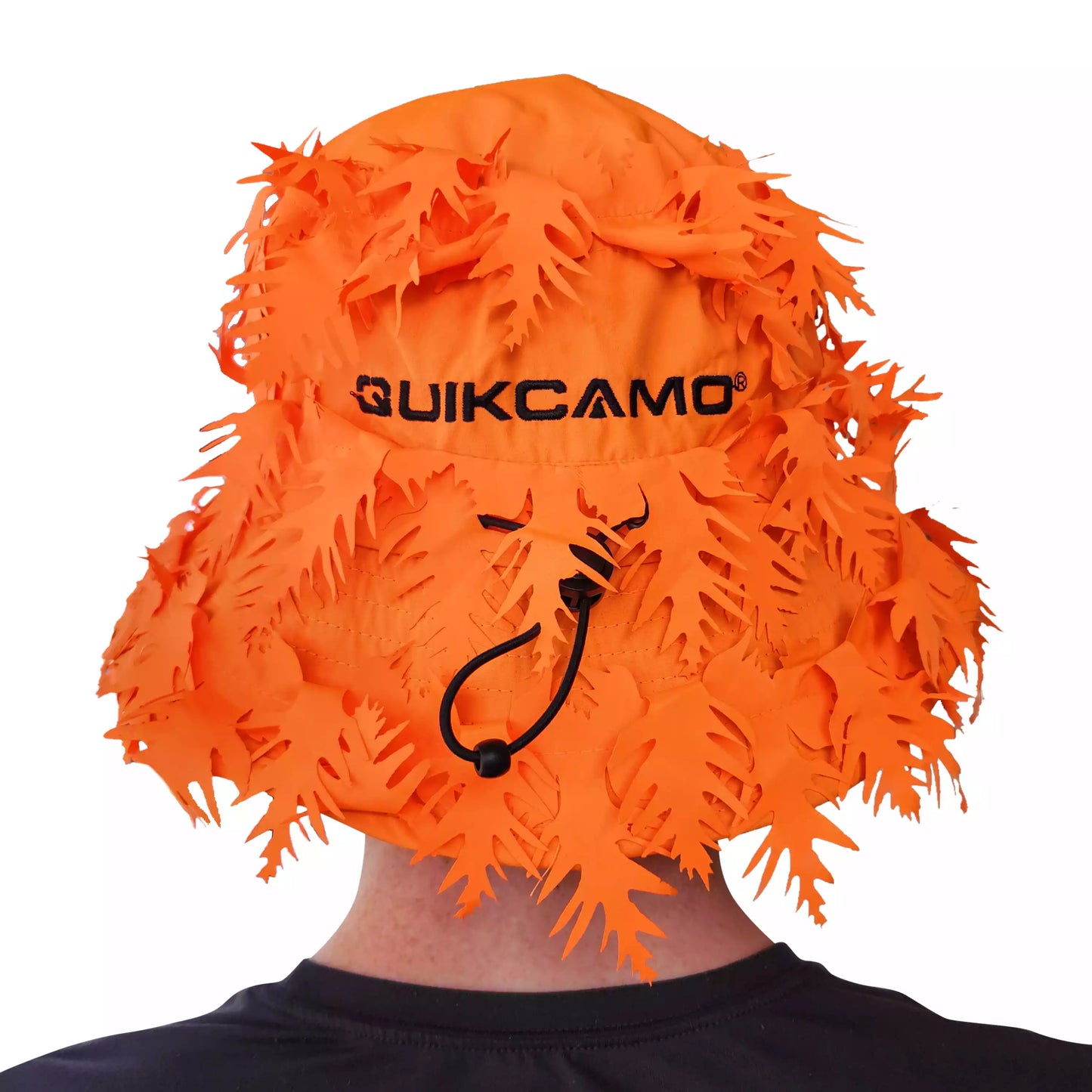 One Size Fits Most SM-XL (Hat size 6 to 8, 54-63cm)Custom Fit with Locking Drawstring Choose From 12 Camo PatternsQuikCamoThe Fowl Depot2-in-1 Leafy Face Mask and Bucket Hat (Adjustable, OSFM)