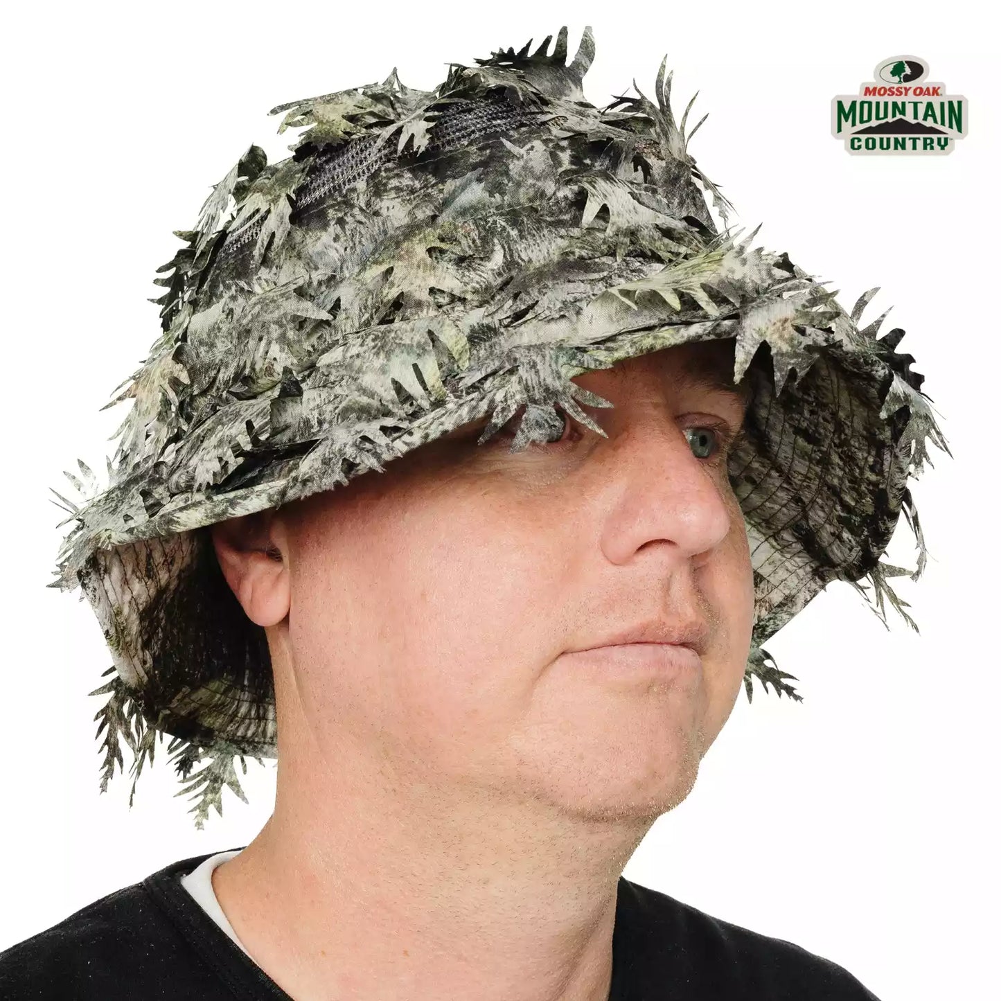 One Size Fits Most SM-XL (Hat size 6 to 8, 54-63cm)Custom Fit with Locking Drawstring Choose From 12 Camo PatternsQuikCamoThe Fowl Depot2-in-1 Leafy Face Mask and Bucket Hat (Adjustable, OSFM)