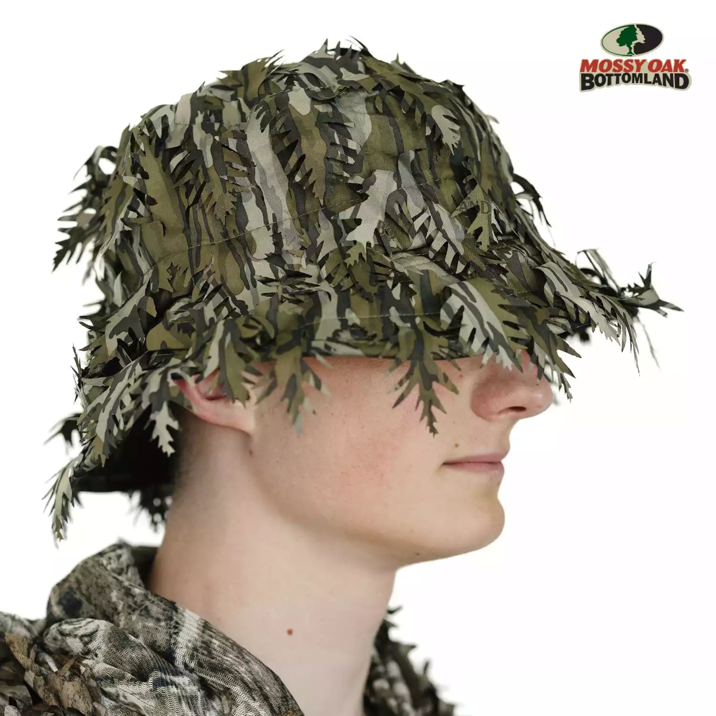One Size Fits Most SM-XL (Hat size 6 to 8, 54-63cm)Custom Fit with Locking Drawstring Choose From 12 Camo PatternsQuikCamoThe Fowl Depot2-in-1 Leafy Face Mask and Bucket Hat (Adjustable, OSFM)