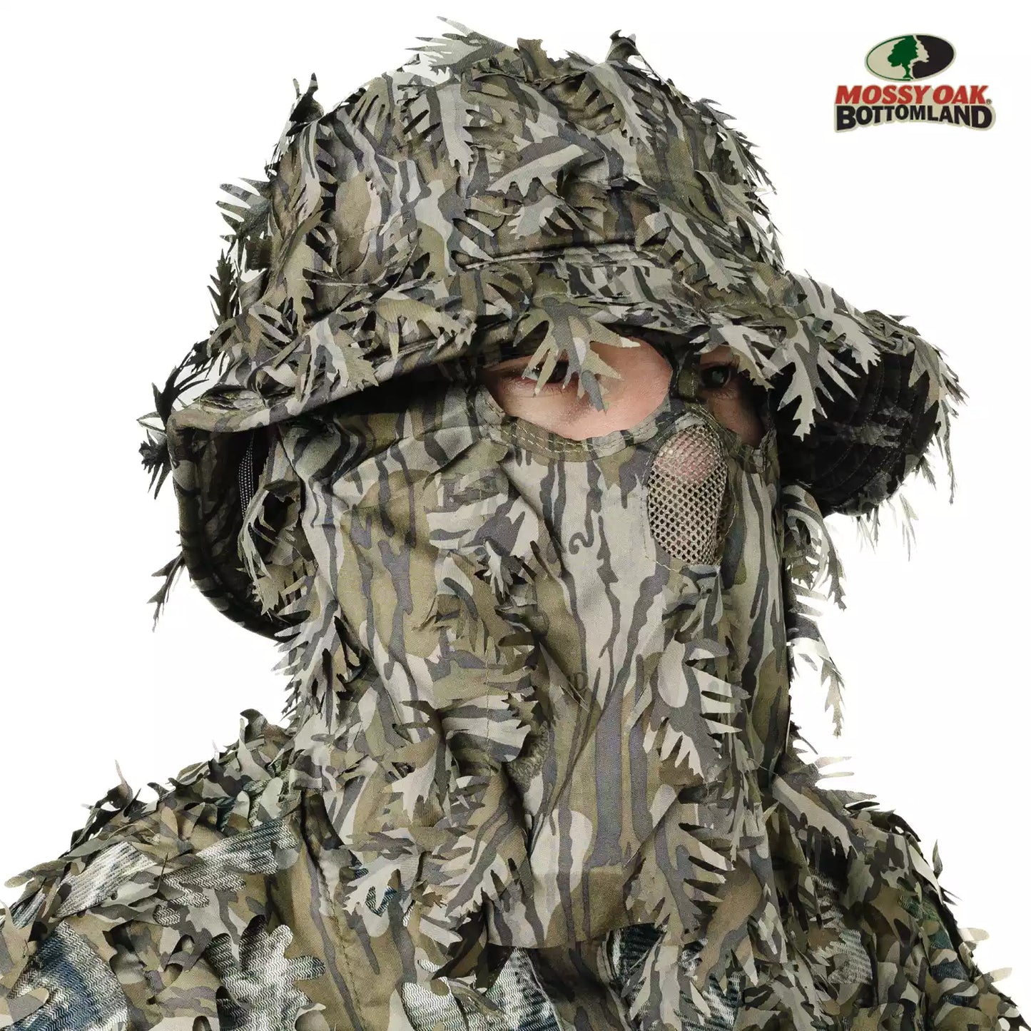 One Size Fits Most SM-XL (Hat size 6 to 8, 54-63cm)Custom Fit with Locking Drawstring Choose From 12 Camo PatternsQuikCamoThe Fowl Depot2-in-1 Leafy Face Mask and Bucket Hat (Adjustable, OSFM)
