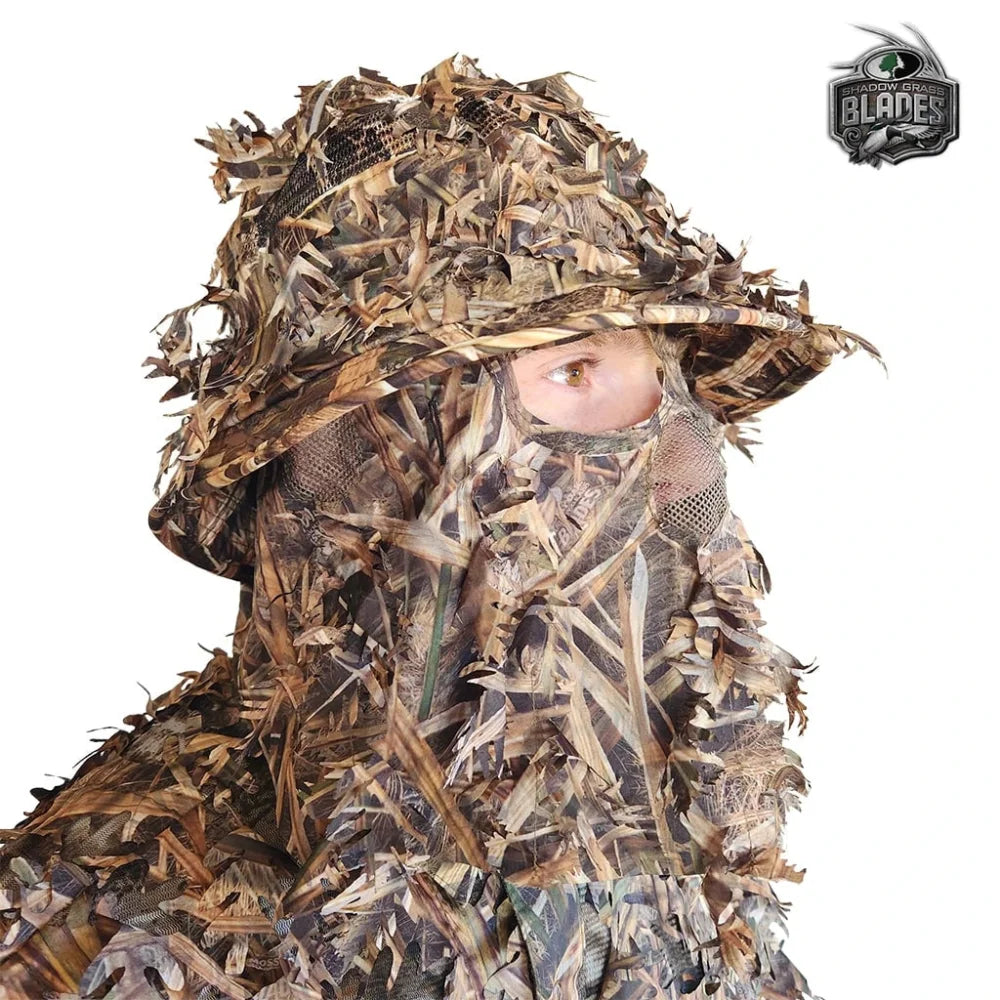 One Size Fits Most SM-XL (Hat size 6 to 8, 54-63cm)Custom Fit with Locking Drawstring Choose From 12 Camo PatternsQuikCamoThe Fowl Depot2-in-1 Leafy Face Mask and Bucket Hat (Adjustable, OSFM)