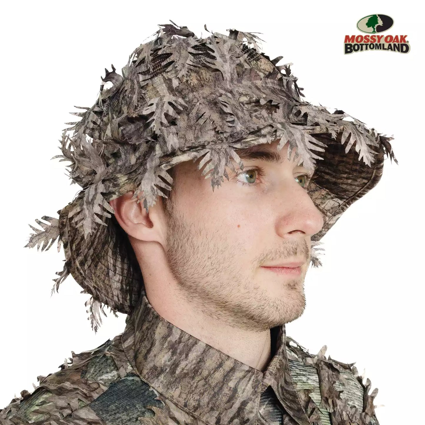One Size Fits Most SM-XL (Hat size 6 to 8, 54-63cm)Custom Fit with Locking Drawstring Choose From 12 Camo PatternsQuikCamoThe Fowl Depot2-in-1 Leafy Face Mask and Bucket Hat (Adjustable, OSFM)