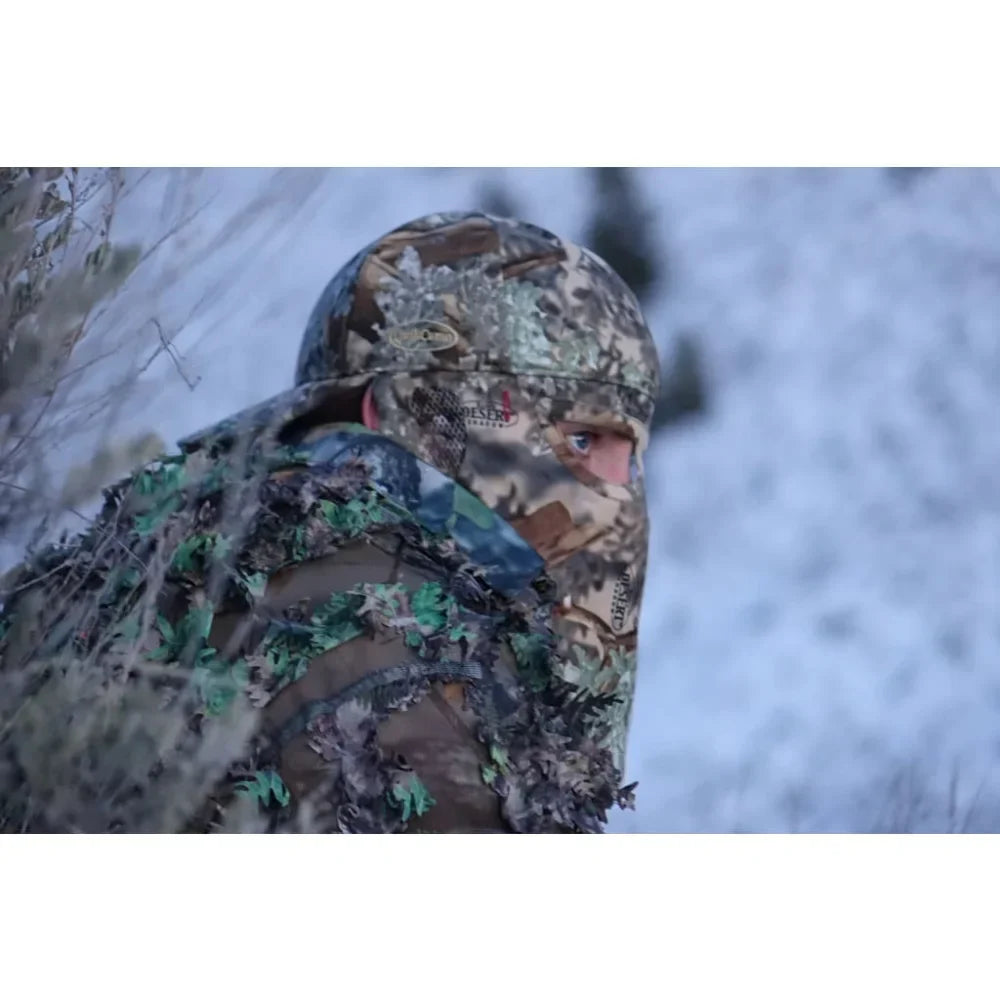 Double Check Your Head Size and Camo Pattern Selection Mask Drops From BACK/REAR of the HatQuikCamoThe Fowl Depot2-in-1 REAR Face Mask and Camo Hat (Fitted)