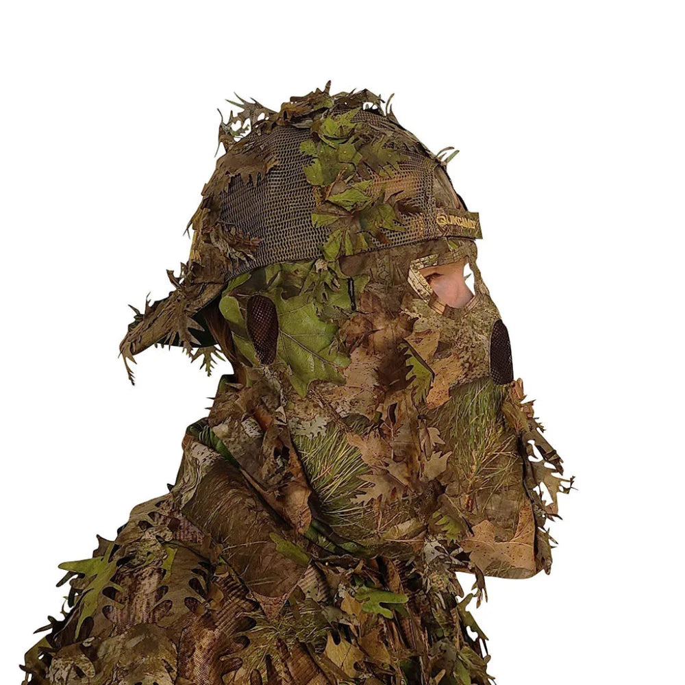 Double Check Your Head Size and Camo Pattern Selection Mask Drops From BACK/REAR of the HatQuikCamoThe Fowl Depot2-in-1 REAR Leafy Face Mask and Camo Hat (Fitted)
