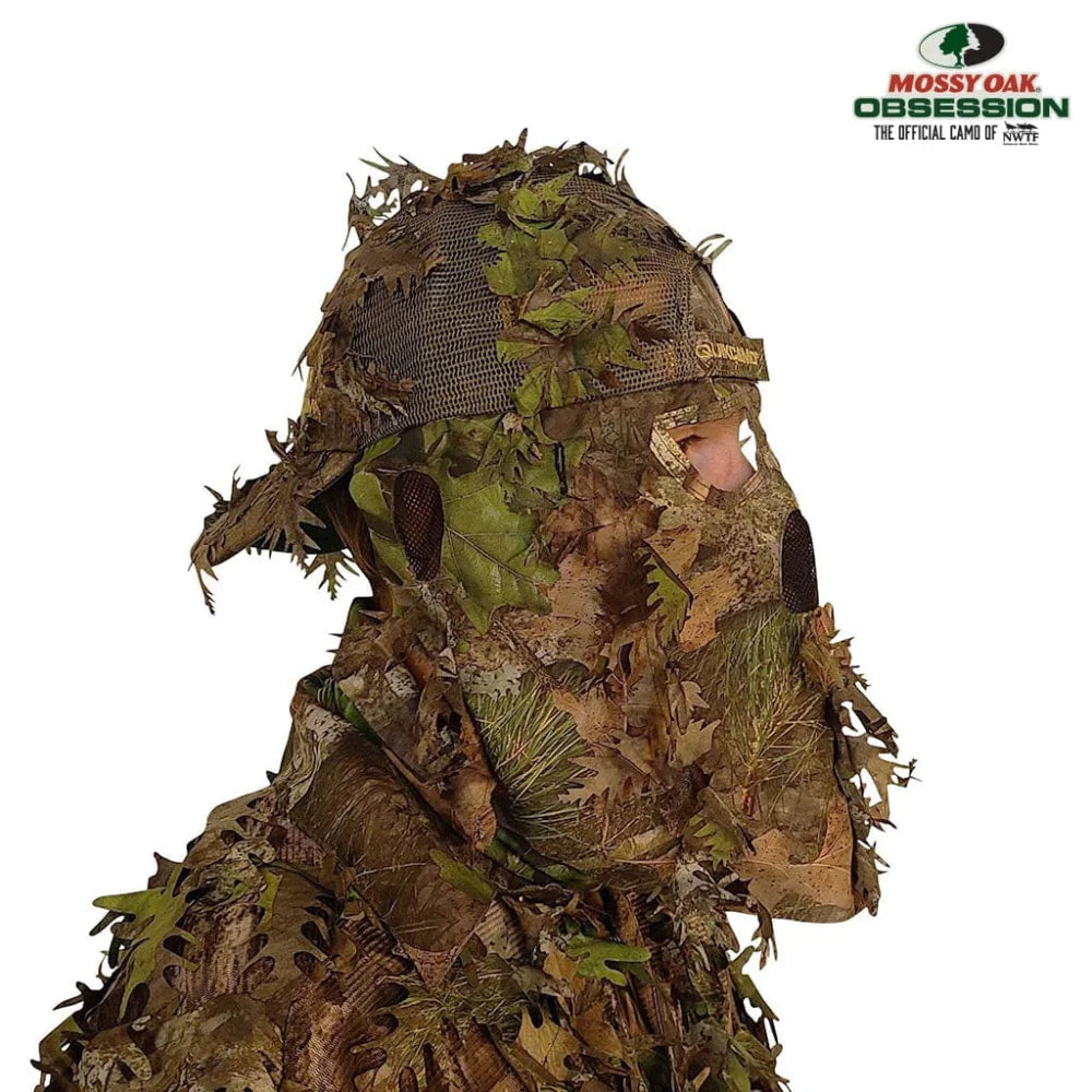 Double Check Your Head Size and Camo Pattern Selection Mask Drops From BACK/REAR of the HatQuikCamoThe Fowl Depot2-in-1 REAR Leafy Face Mask and Camo Hat (Fitted)