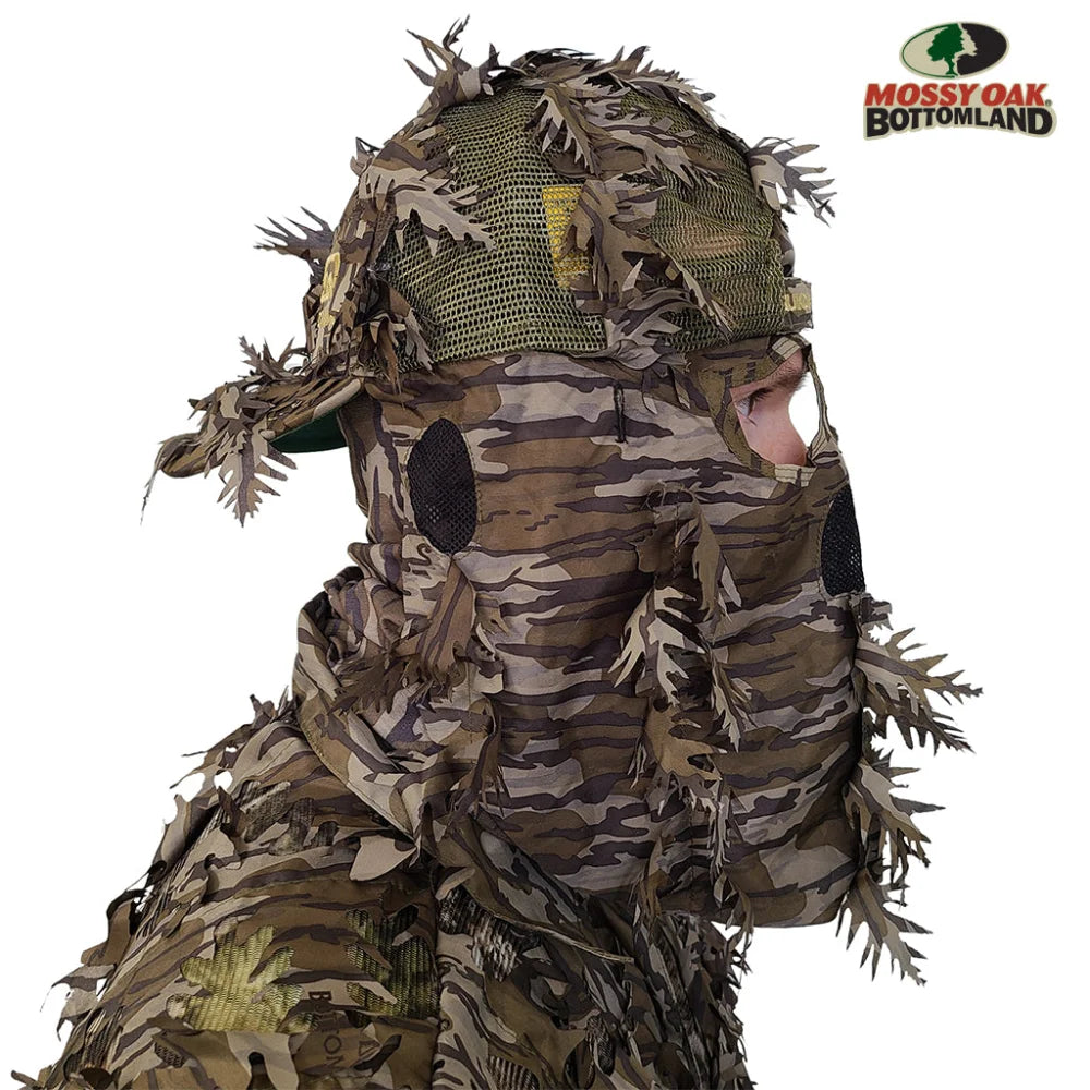 Double Check Your Head Size and Camo Pattern Selection Mask Drops From BACK/REAR of the HatQuikCamoThe Fowl Depot2-in-1 REAR Leafy Face Mask and Camo Hat (Fitted)