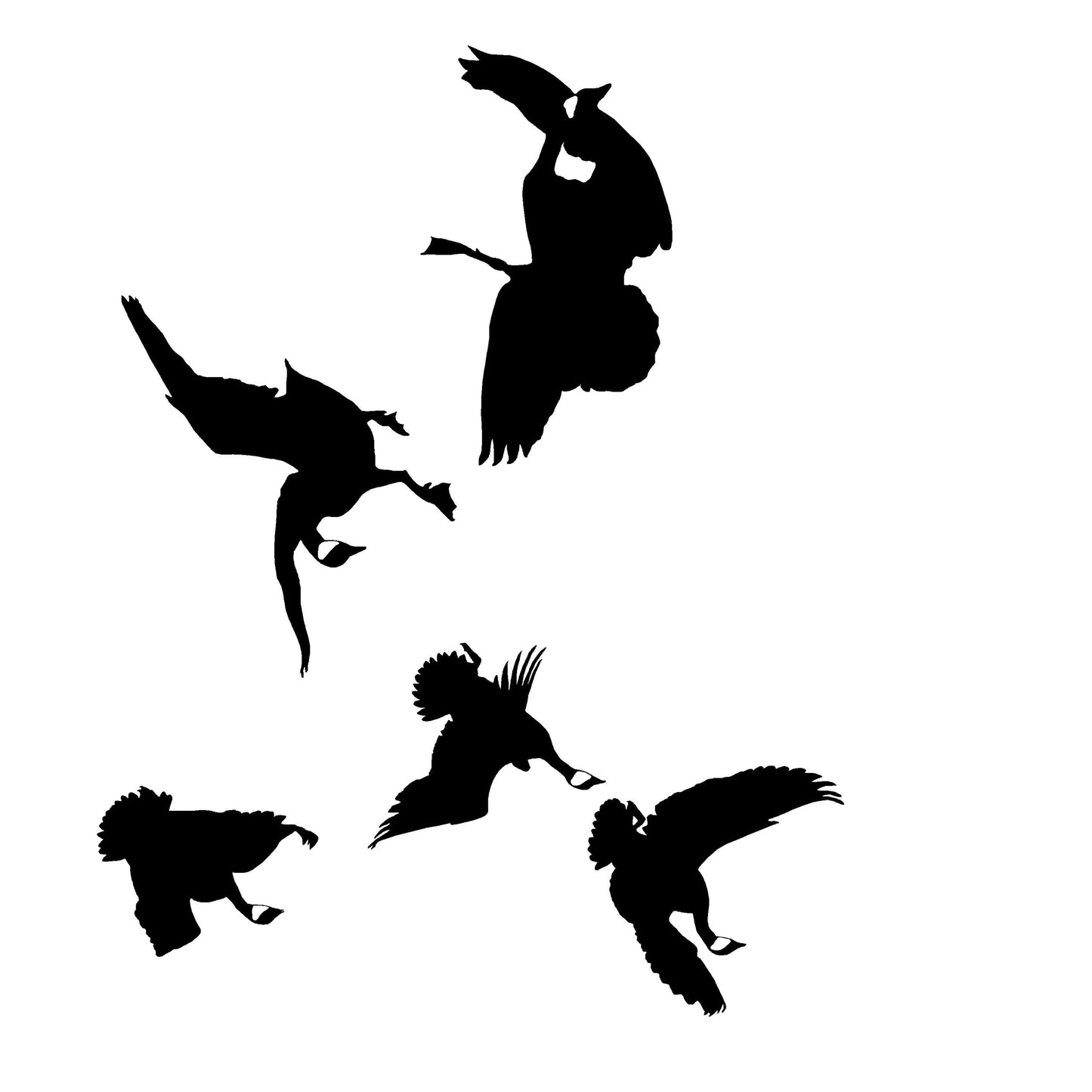 Geese Getting Shot At Trailer Decal 2034 T-24