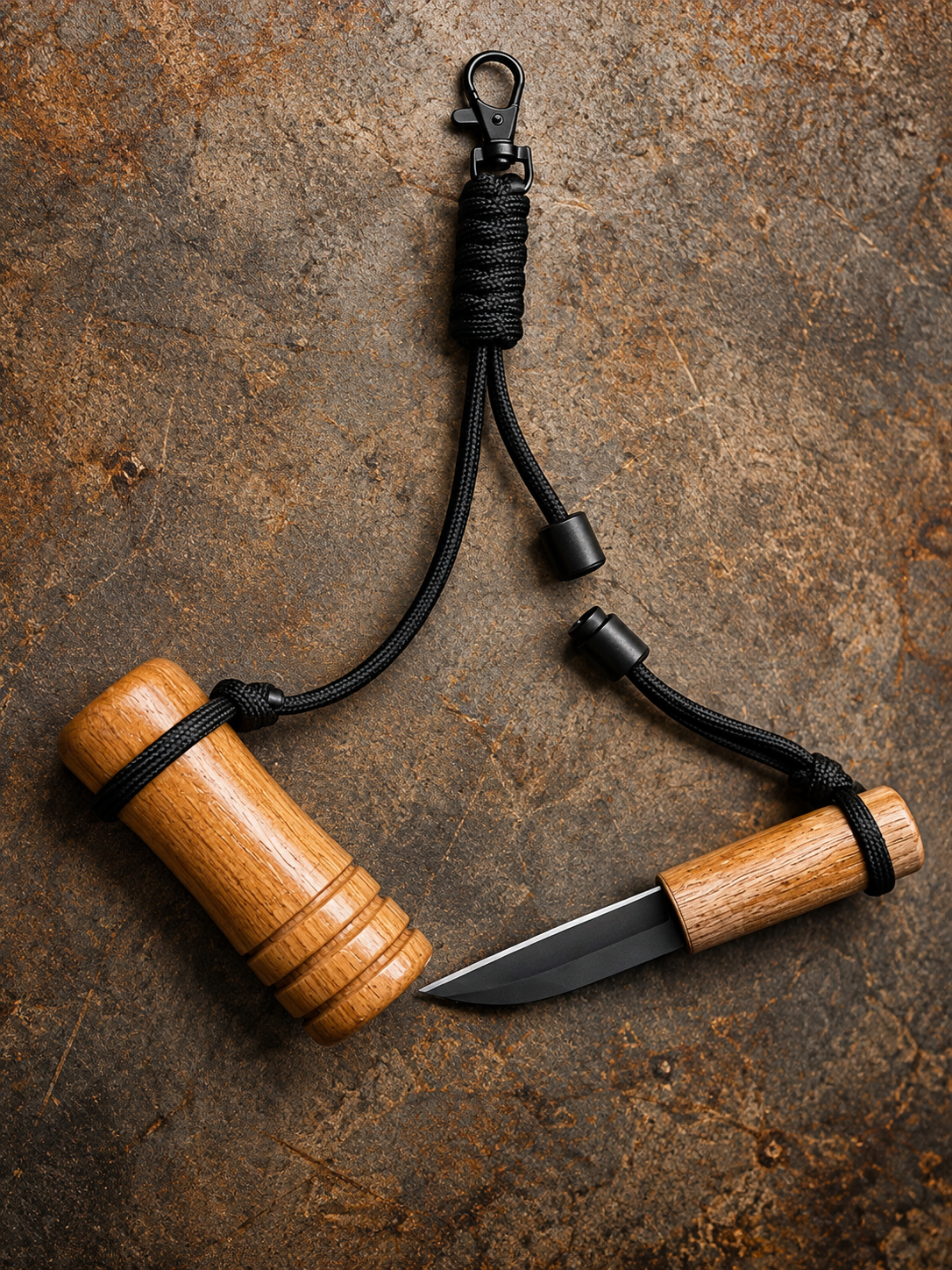 Duck Dagger Lanyard-Black