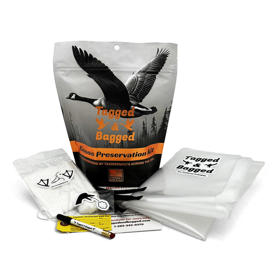 Originally our Goose Preservation Kit, this Large Bird Preservation Kit is the ultimate solution to keep your trophy bird in top condition for transport and freezer storage, preventing damage and freezer burn until mounting. Key Features: User-Friendly: E