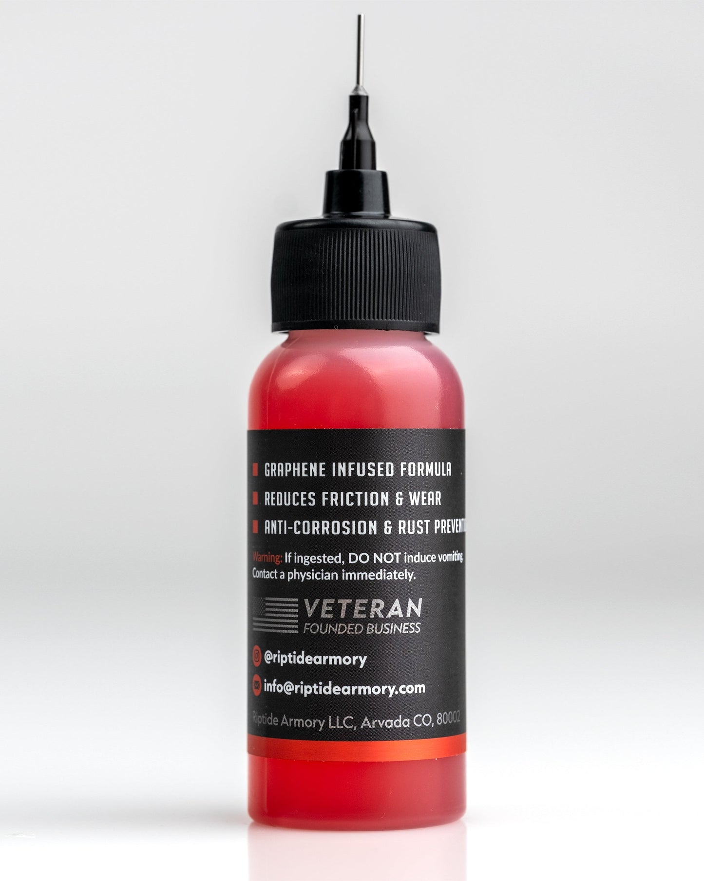 Riptide Armory Advanced Gun Oil - Long Lasting Graphene Protection & Lubricitity - Protect & Prevent Buildup - Safe on All Surfaces - Veteran Founded & Formulated by Former US Navy Seal (2oz) MOST ADVANCED FORMULA! This high-performance, highly protective