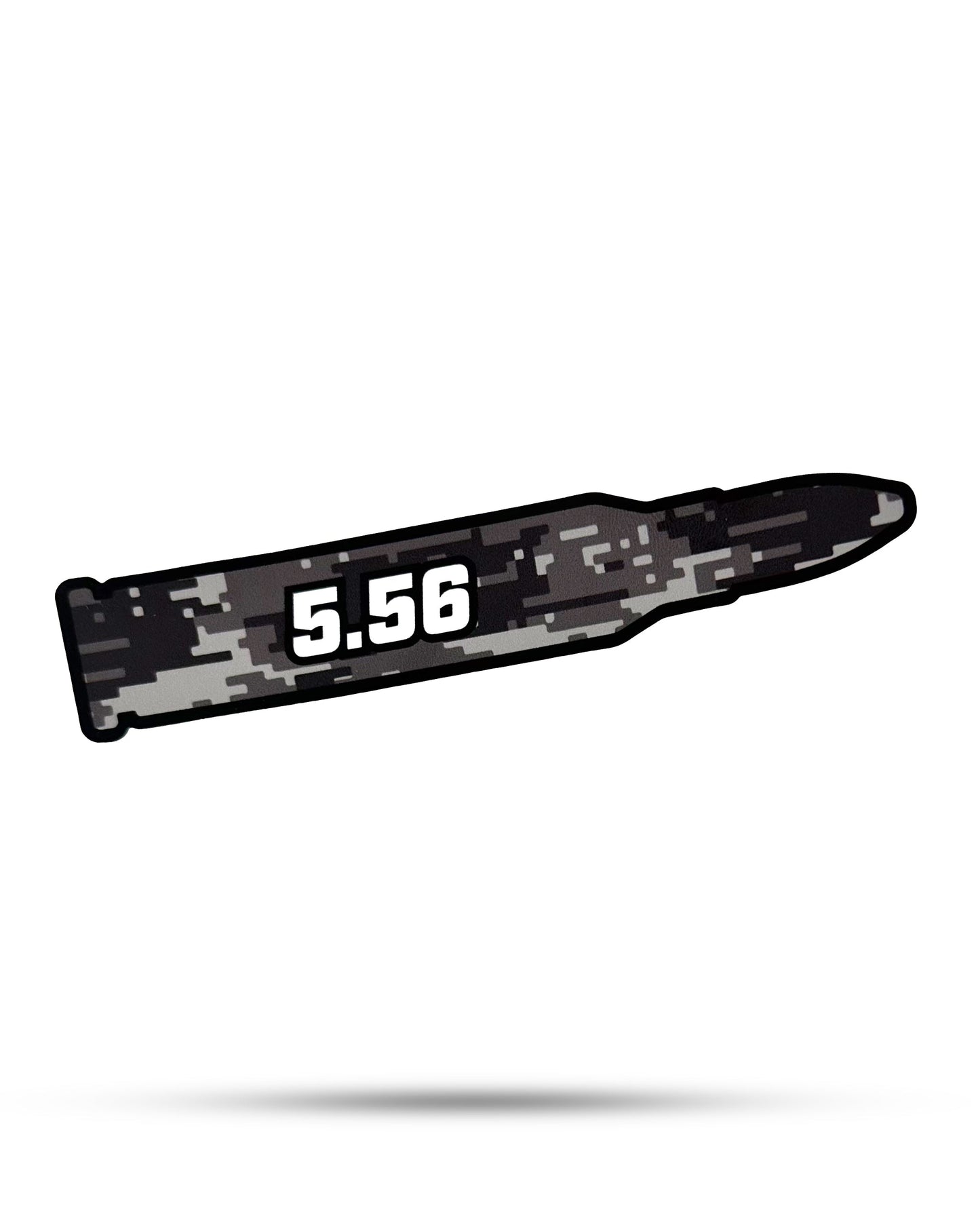 5.56: 2.52" x 0.5" .223: 2.52" x 0.5" 300 BLK: 2.41" x 0.5" 7.62 x 39: 2.09" x 0.5" 7.62 x 51: 2.09" x 0.5" 12GA: 2.36" x 1" 20GA: 2.27" x 1" 9MM: 2.50" x 1" .45 ACP: 2.33" x 1"Riptide ArmoryThe Fowl DepotAmmo Can Stickers