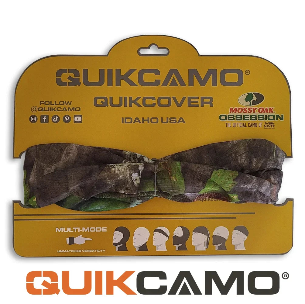 - Multi-mode / Multifunctional Headwear aka The QuikCover - Use as a Face Mask, Neck Gaiter, or Beanie - Lightweight, Breathable, Moisture Wicking FabricQuikCamoThe Fowl DepotMultifunctional Face Mask Neck Gaiters (Stretch Fit, OSFM)