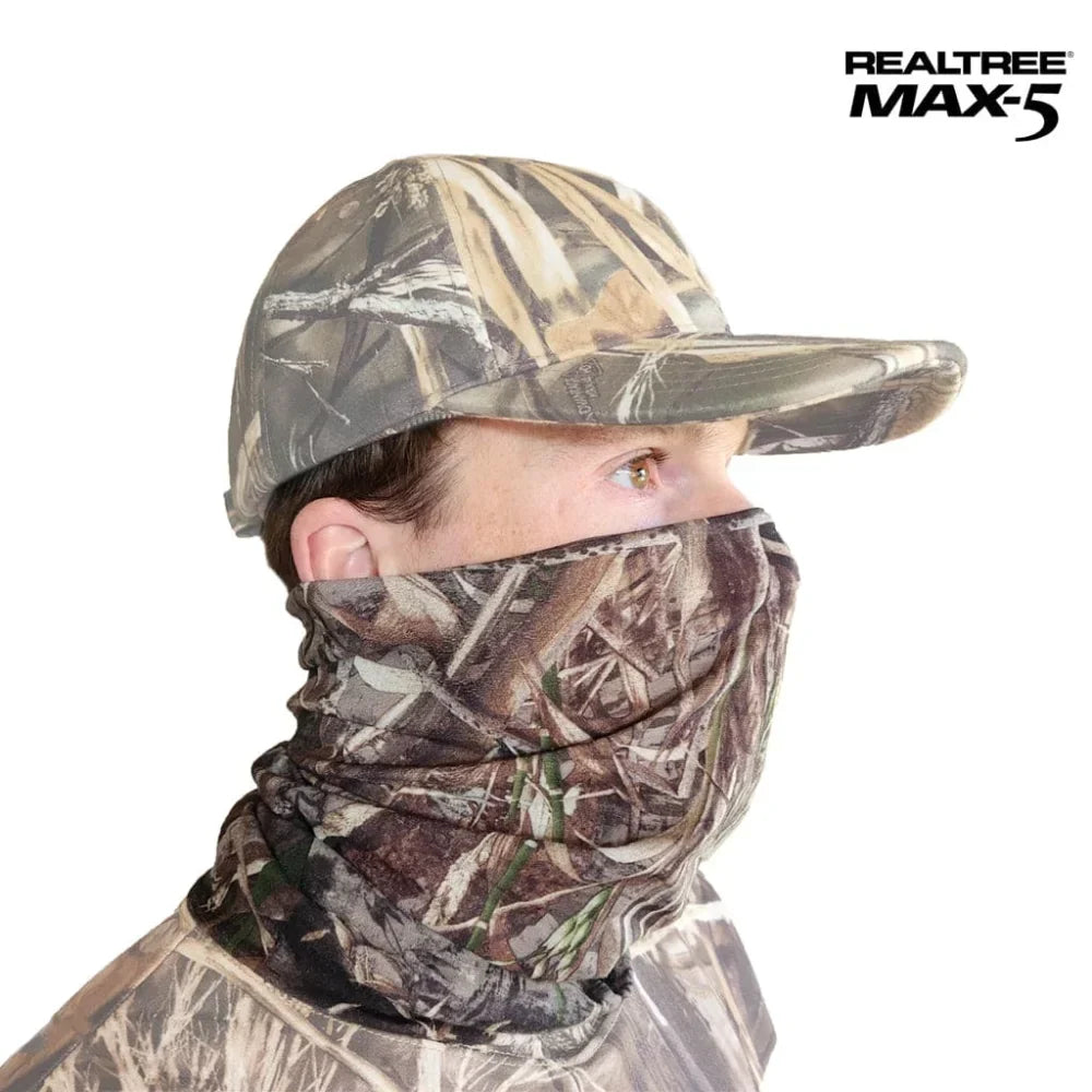 - Multi-mode / Multifunctional Headwear aka The QuikCover - Use as a Face Mask, Neck Gaiter, or Beanie - Lightweight, Breathable, Moisture Wicking FabricQuikCamoThe Fowl DepotMultifunctional Face Mask Neck Gaiters (Stretch Fit, OSFM)