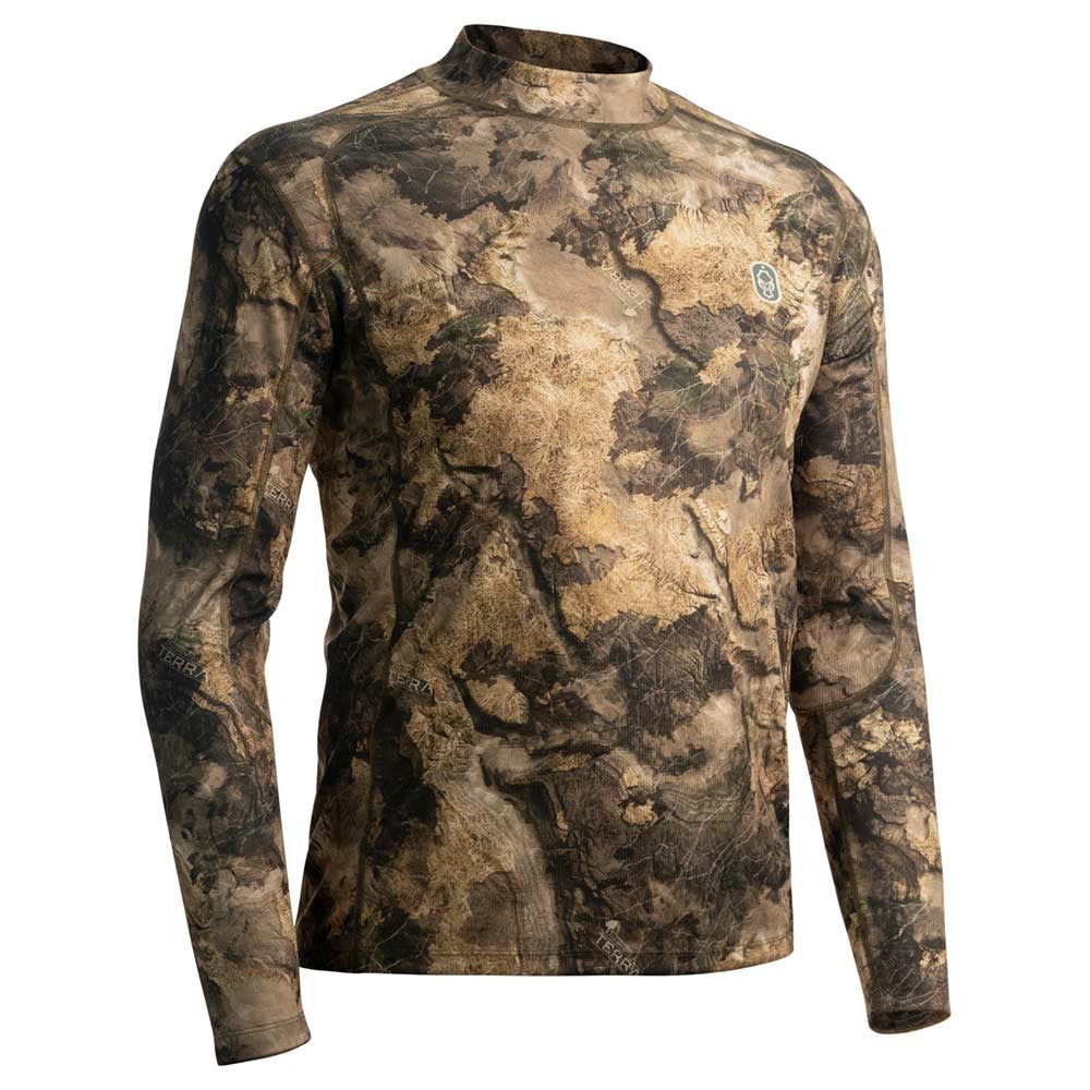 Prepare to elevate your waterfowl hunting experience with the Power T Long Sleeve Crew – a game-changer designed to keep you at the top of your game. Crafted with S3® silver antimicrobial technology, this innovative garment ensures odor prevention, allowi