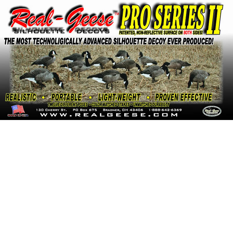 In a world of custom decoys, the Pro Series II can only be described as “Custom Silhouettes”. These decoys are made of a solid core material. We added our patented, textured, non-reflective surface to both sides of the decoys, developed new artwork for a