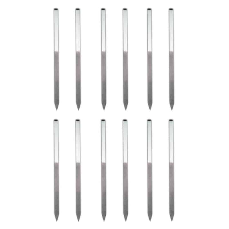 Custom-painted wood stakes that will blend in with the body/leg of our Pro Series II Snow Goose decoys. Sold in 12 packs.Real Geese DecoysThe Fowl DepotPro Series II Snow/Blue Goose Stakes