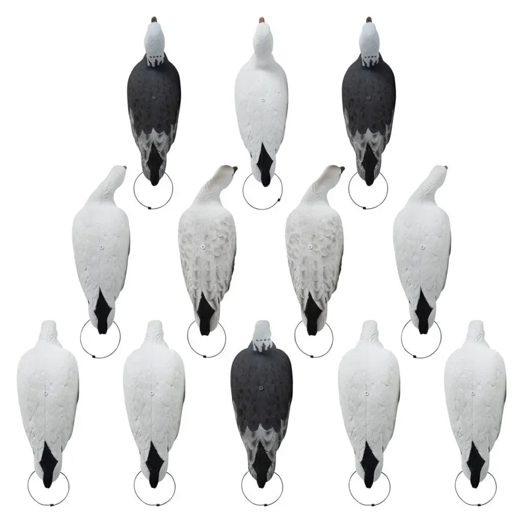 Every detail, feature, and function of Hardcore’s Rugged Series Full Body Snow and Blue goose decoys will change the way you snow goose hunt: forever. Three unique anatomically correct one-piece poses, aligned with Hardcore’s FowlFlex™ Technology create a