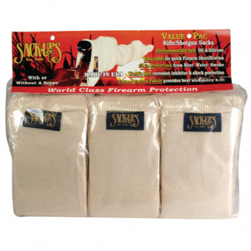 MODEL 307 (3 Pack of 52") – Rifle/Shotgun Sack (Natural Cotton, 3 Pack)