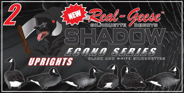 You have asked and Real-Geese have answered. We are proud to announce our Shadow series Upright pack. Sold in 1 doz or 3 doz packages. These lightweight affordable decoys will provide any goose decoy spread with a great looking affordable decoy that will