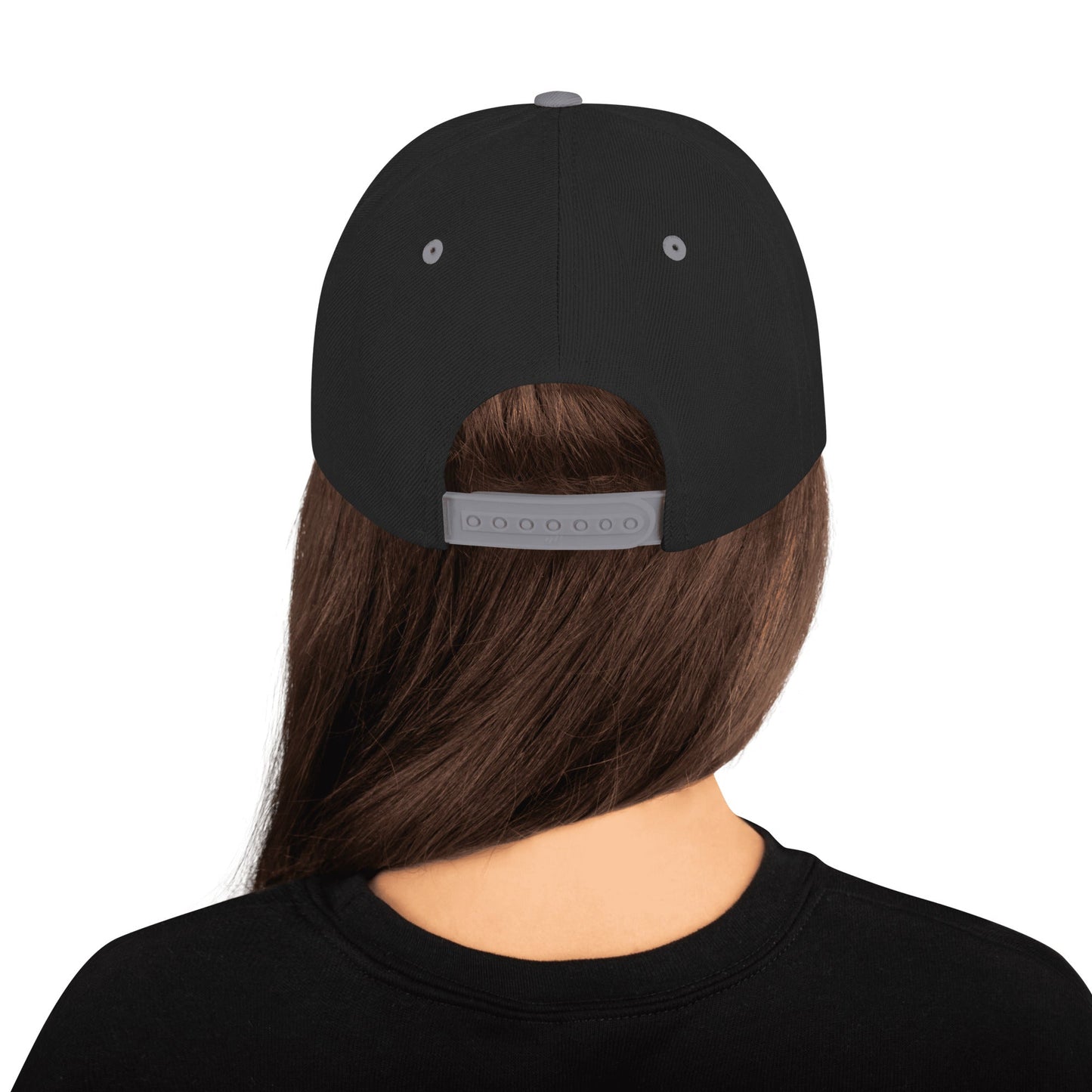 This hat is structured with a classic fit, flat brim, and full buckram. The adjustable snap closure makes it a comfortable, one-size-fits-most hat. • 80% acrylic, 20% wool • Green Camo is 60% cotton, 40% polyester • Structured, 6-panel, high-profile • 6 e