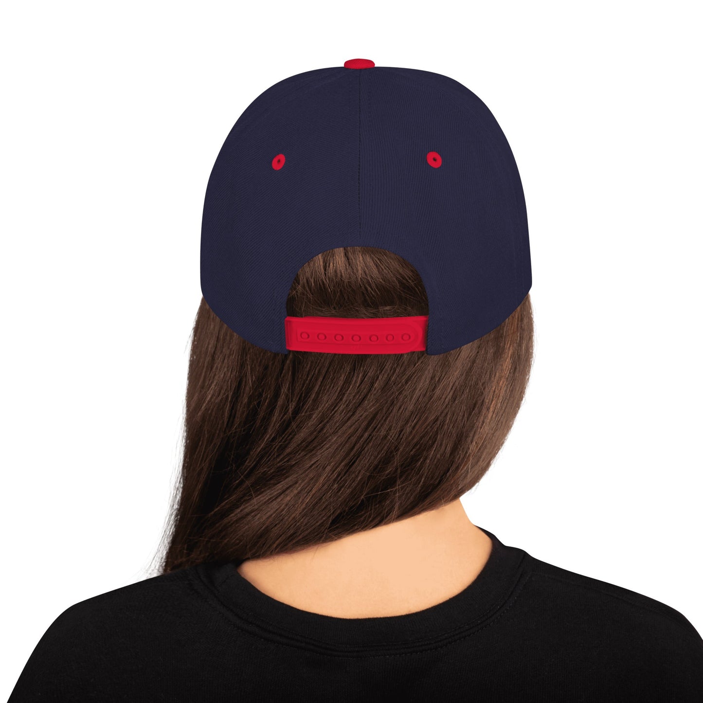 This hat is structured with a classic fit, flat brim, and full buckram. The adjustable snap closure makes it a comfortable, one-size-fits-most hat. • 80% acrylic, 20% wool • Green Camo is 60% cotton, 40% polyester • Structured, 6-panel, high-profile • 6 e