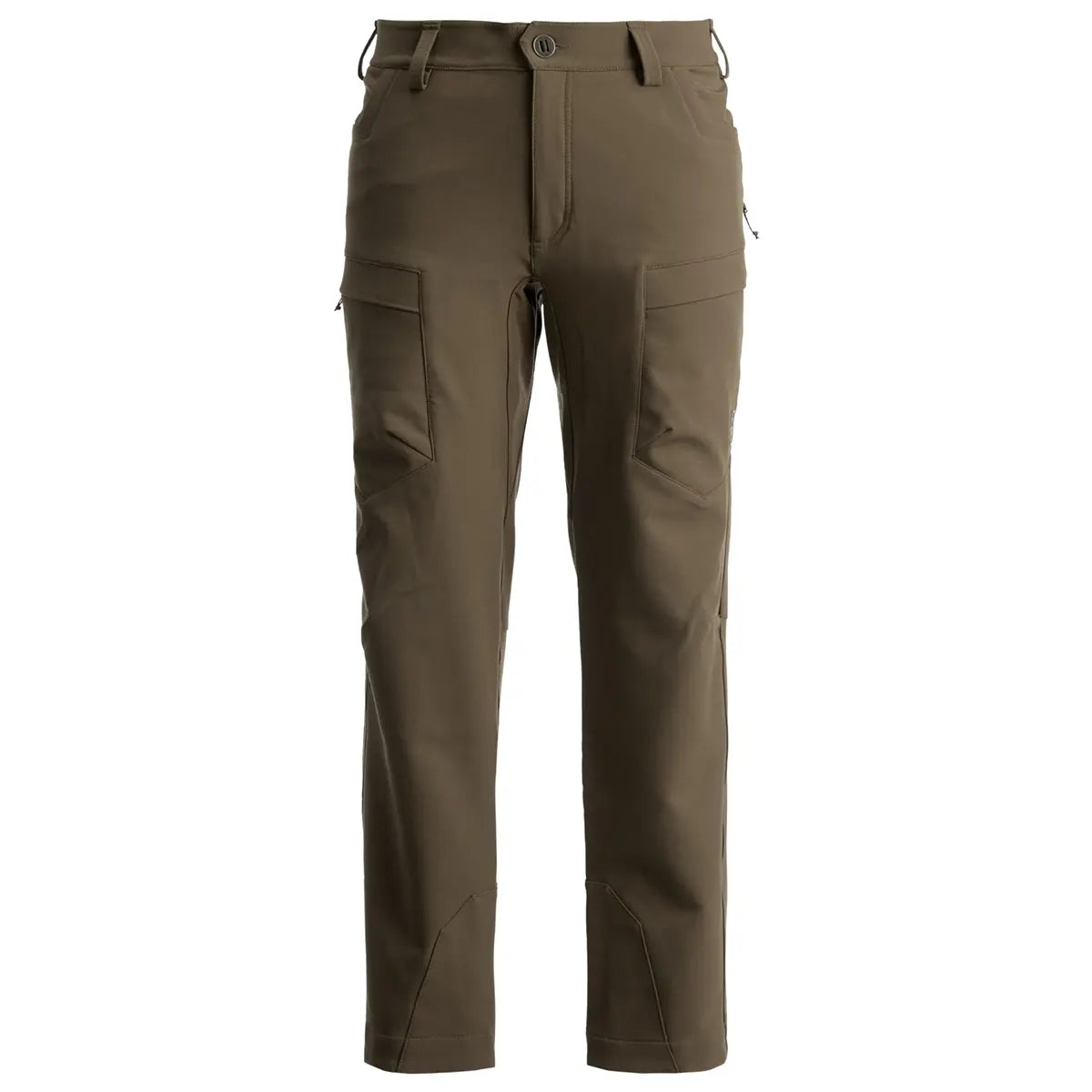 The new Softshell Pant is perfectly engineered with tech-savvy features including side seam vent zippers that can be opened for cooling down when midday temps peak, or during laborious hikes in and out. The gusseted crotch and articulated knees offer outs