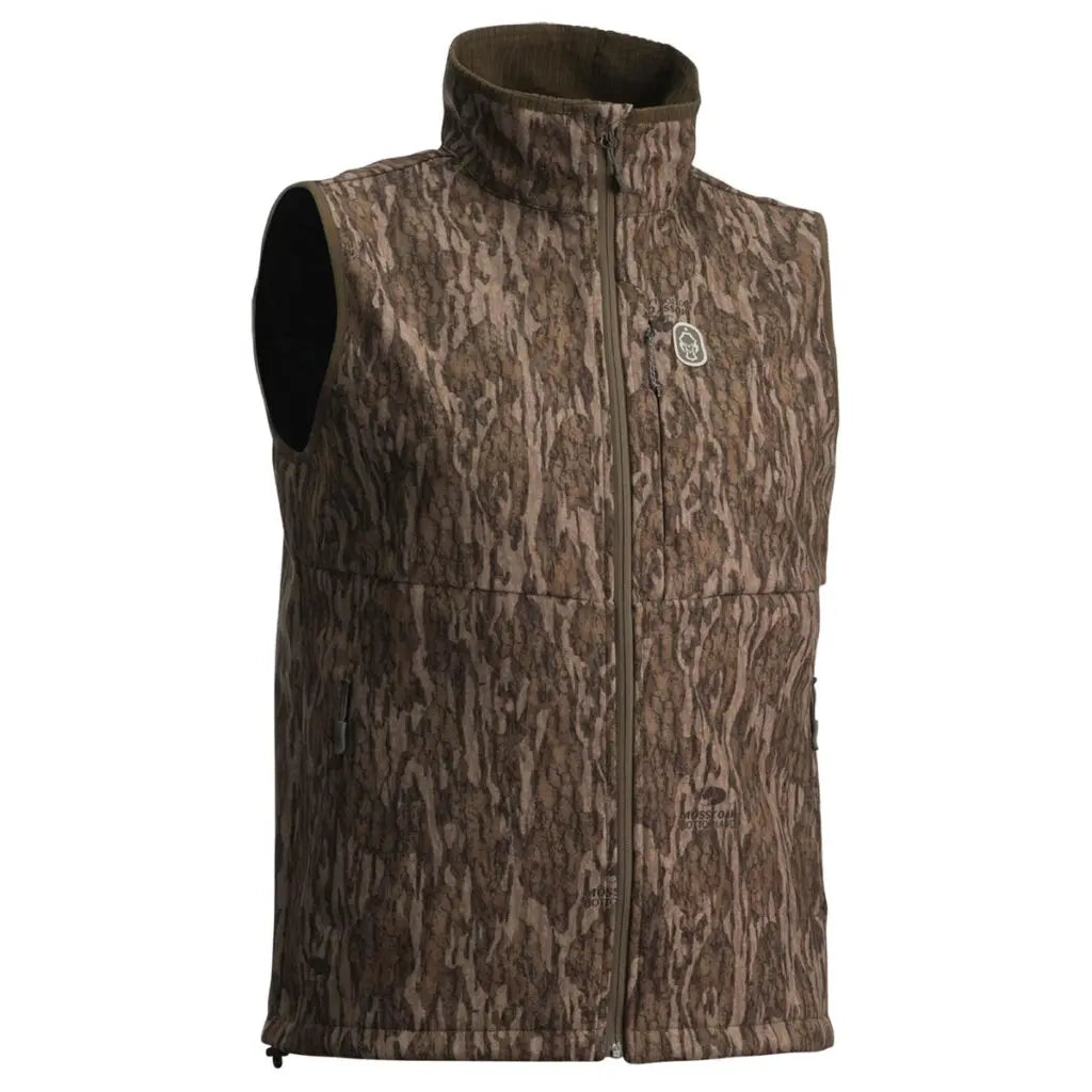 The new Softshell Vest is windproof, breathable, and highly water-resistant, while simultaneously allowing for mobility and providing comfort not always associated with hunting clothes. The outer shell features a DWR-treated four-way stretch, smooth ripst