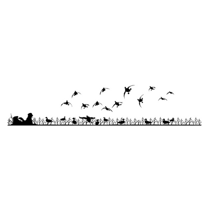 Duck Hunting Field Scene Window Decal Kit – Hunting Truck Rear Window Sticker Kit – 1703