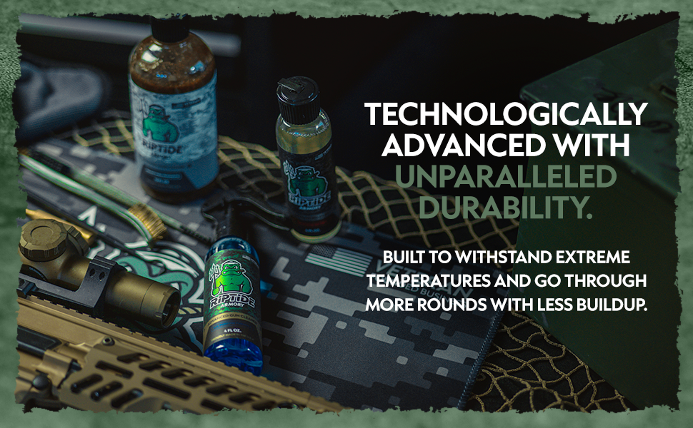 Riptide Armory Advanced Gun Cleaner & CLP+ Graphene 4oz 2 Step Kit - Cleans, Lubes, Protects Targeted Long-Lasting Formula - Nano Coat Technology - Veteran Owned & Formulated by Former US Navy Seal MOST ADVANCED FORMULATIONS! This high-performance, 2-step