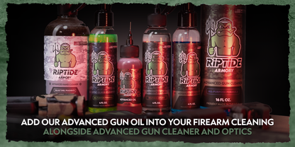 Riptide Armory Advanced Gun Cleaner & Advanced Oil 2 Step Kit - Cleans, Lubes, Protects Targeted Long-Lasting Formula - Nano Coat Technology - Veteran Owned & Formulated by Former US Navy Seal MOST ADVANCED FORMULATIONS! This high-performance, 2-step gun