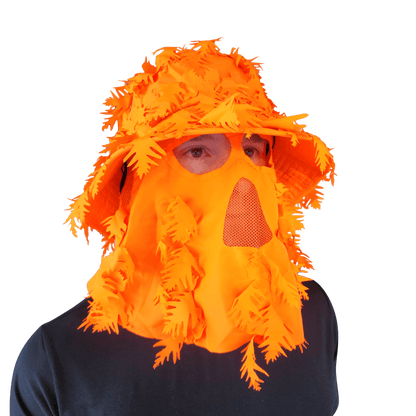 One Size Fits Most SM-XL (Hat size 6 to 8, 54-63cm)Custom Fit with Locking Drawstring Choose From 12 Camo PatternsQuikCamoThe Fowl Depot2-in-1 Leafy Face Mask and Bucket Hat (Adjustable, OSFM)