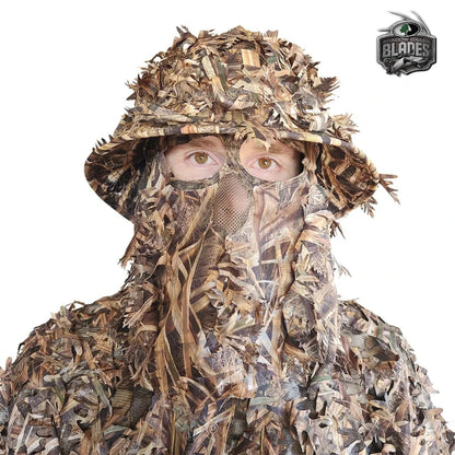 One Size Fits Most SM-XL (Hat size 6 to 8, 54-63cm)Custom Fit with Locking Drawstring Choose From 12 Camo PatternsQuikCamoThe Fowl Depot2-in-1 Leafy Face Mask and Bucket Hat (Adjustable, OSFM)