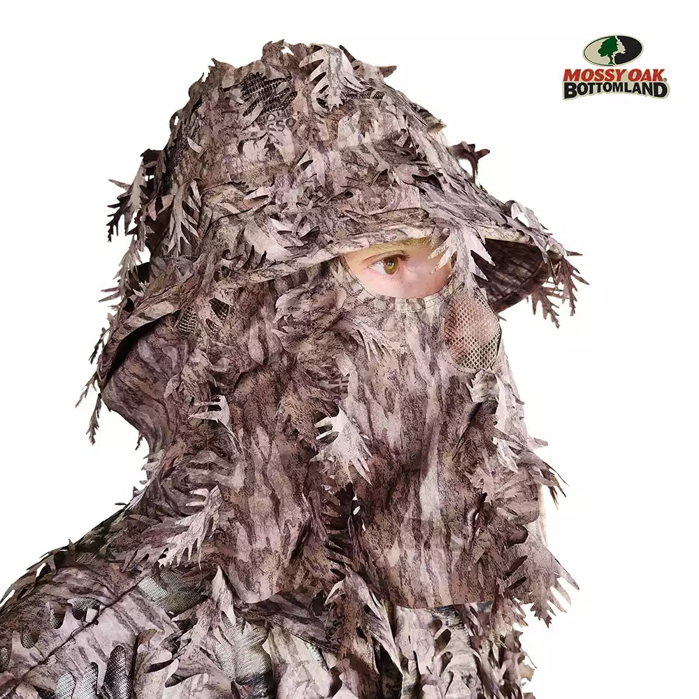 One Size Fits Most SM-XL (Hat size 6 to 8, 54-63cm)Custom Fit with Locking Drawstring Choose From 12 Camo PatternsQuikCamoThe Fowl Depot2-in-1 Leafy Face Mask and Bucket Hat (Adjustable, OSFM)