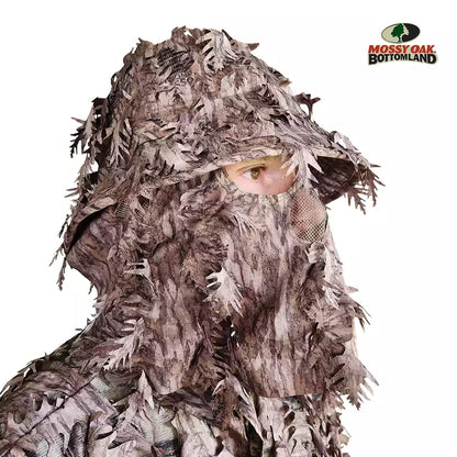 One Size Fits Most SM-XL (Hat size 6 to 8, 54-63cm)Custom Fit with Locking Drawstring Choose From 12 Camo PatternsQuikCamoThe Fowl Depot2-in-1 Leafy Face Mask and Bucket Hat (Adjustable, OSFM)