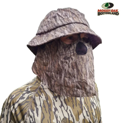 One Size Fits Most SM-XL (Hat size 6 to 8, 54-63cm)Custom Fit with Locking Drawstring Choose From 12 Camo PatternsQuikCamoThe Fowl Depot2-in-1 Leafy Face Mask and Bucket Hat (Adjustable, OSFM)