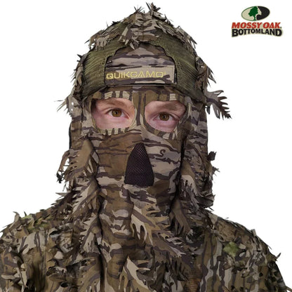 Double Check Your Head Size and Camo Pattern Selection Mask Drops From BACK/REAR of the HatQuikCamoThe Fowl Depot2-in-1 REAR Leafy Face Mask and Camo Hat (Fitted)