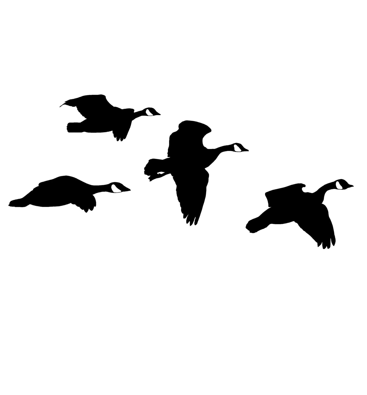 Canadian Geese Decal - Side View Design 2040