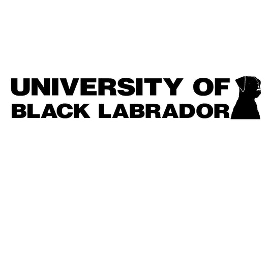 University of Black Labrador Decal – University of Black Labrador Sticker – 2404