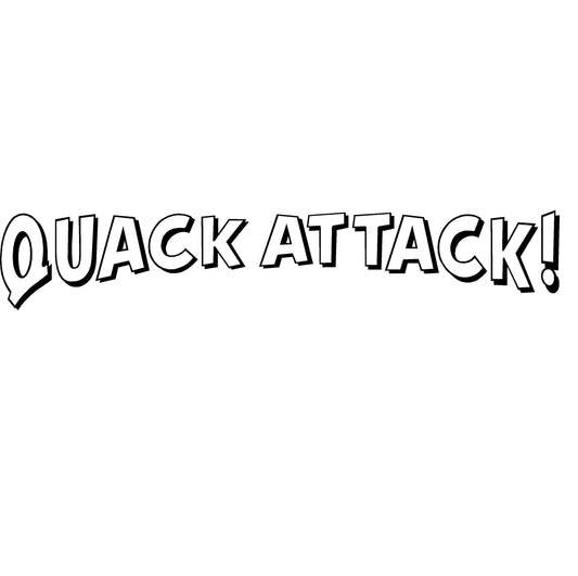 Quack Attack! Decal – Quack Attack! Window Sticker – 2408