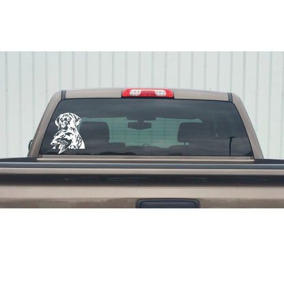 Detailed Lab Head with Mallard Decal - Realistic Design for Dog Lovers