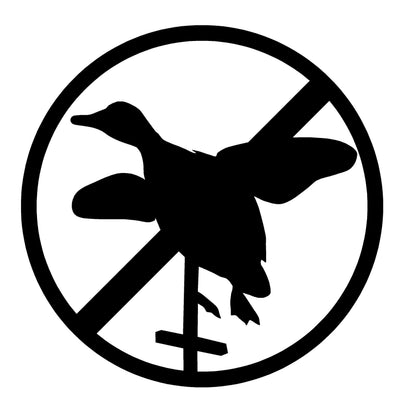No Spinners! Hunting Decal – No Spinning! Decoys Hunting Sticker – 5041