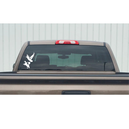 Ducks Lifting Off the Water Hunting Decal – Ducks Lifting Off the Water Hunting Sticker – 7043
