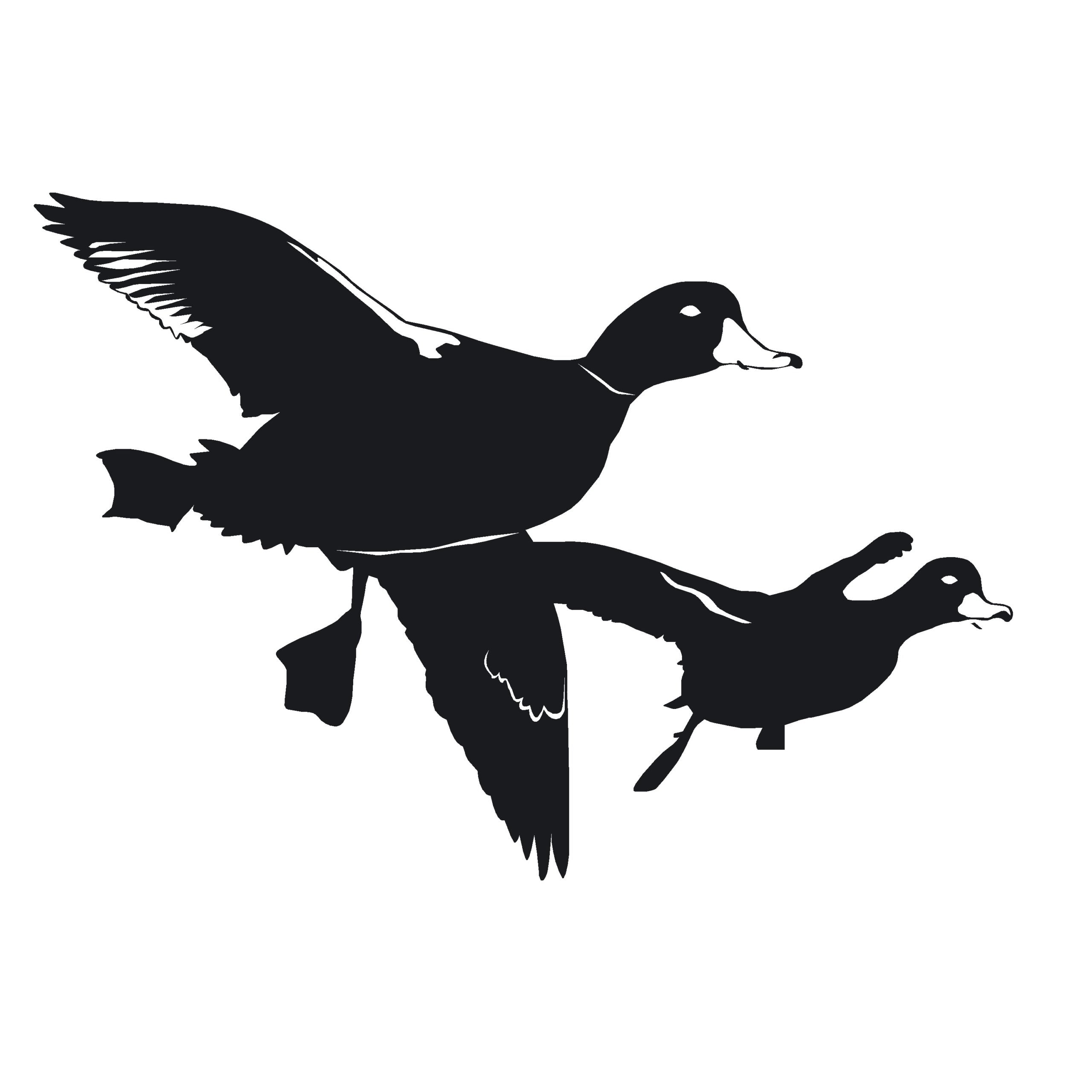 Ducks Flyin’ By Duck Hunting Window Decal Sticker – 7050 – The Fowl Depot