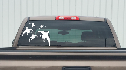 5 DUCKS in Flight Decal – 5 DUCKS in Flight Sticker – 7223