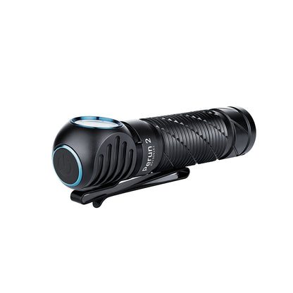 ● Multifunctional: With max 2,500-lumen output, the Perun 2 can be used as both a right-angle headlamp and as a powerful EDC. ● Proximity Sensor: Reduce the brightness and power off within 1 minute to prevent overheating when detecting an obstruction near
