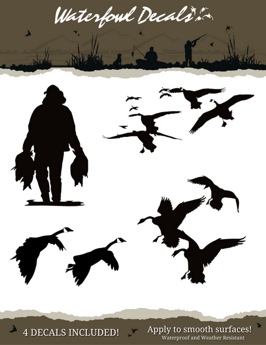 Waterfowl Decals Ultimate 5pc Goose Stickers