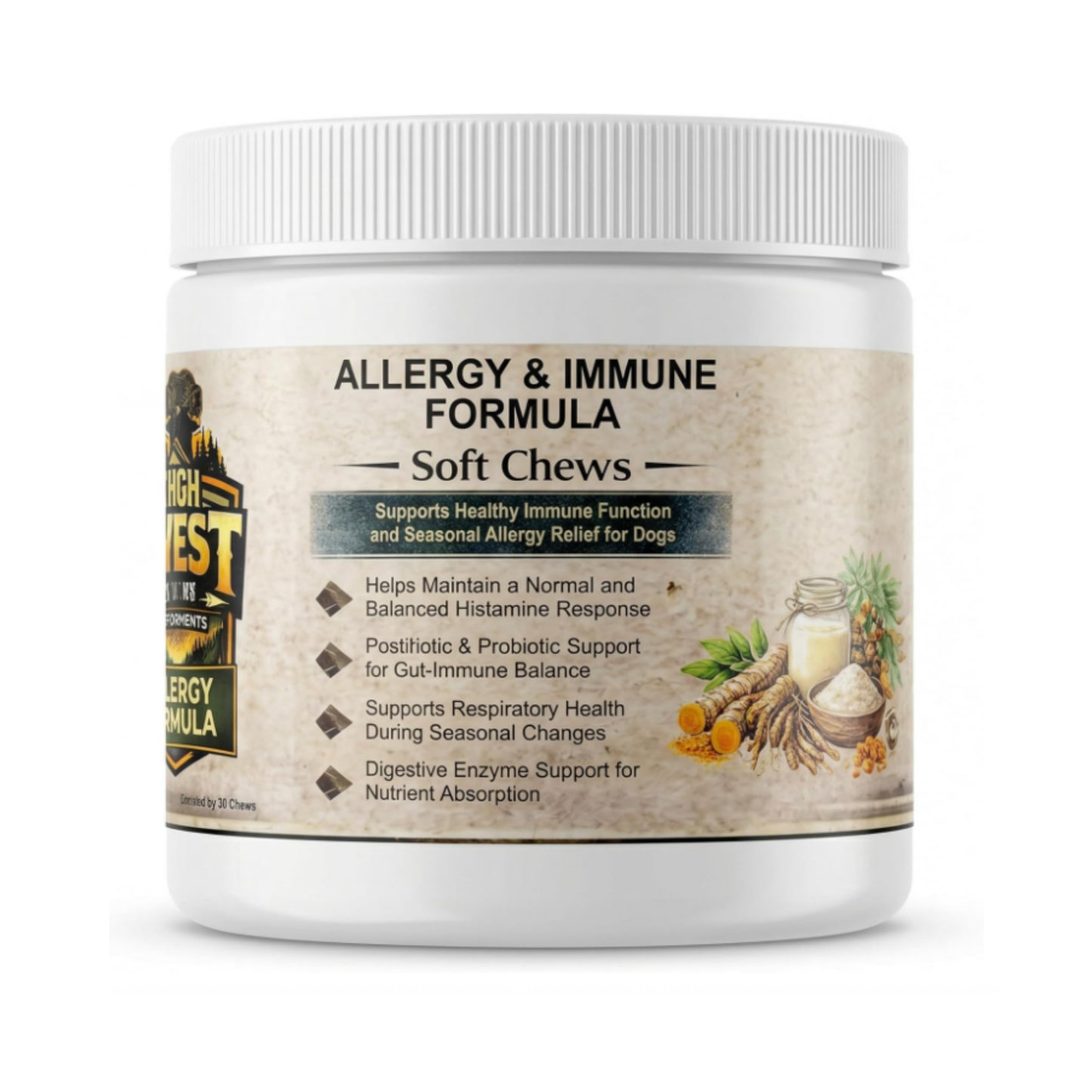 High Quest Canine Allergy Wellness Bundle - Skin & Coat + Wellness (3 Bottles)
