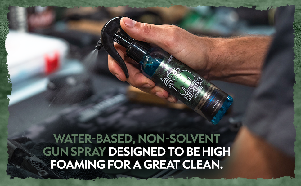 Advanced Gun Cleaner 16oz - All Purpose Gun Cleaner Targets Carbon Deposits, Metals & Residue - Effective on All Surfaces & Finishes - Veteran Owned & Formulated by US Navy Seal HIGH POWERED FORMULA! This high-performance, proprietary formula uses the mos